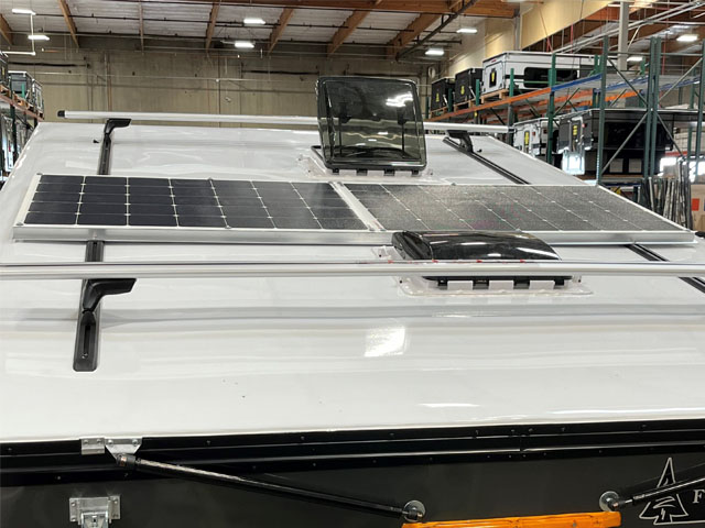 500 Watts of Roof Mounted Solar (Four 125 Watt Solar Panels) w/ MPPT controller
