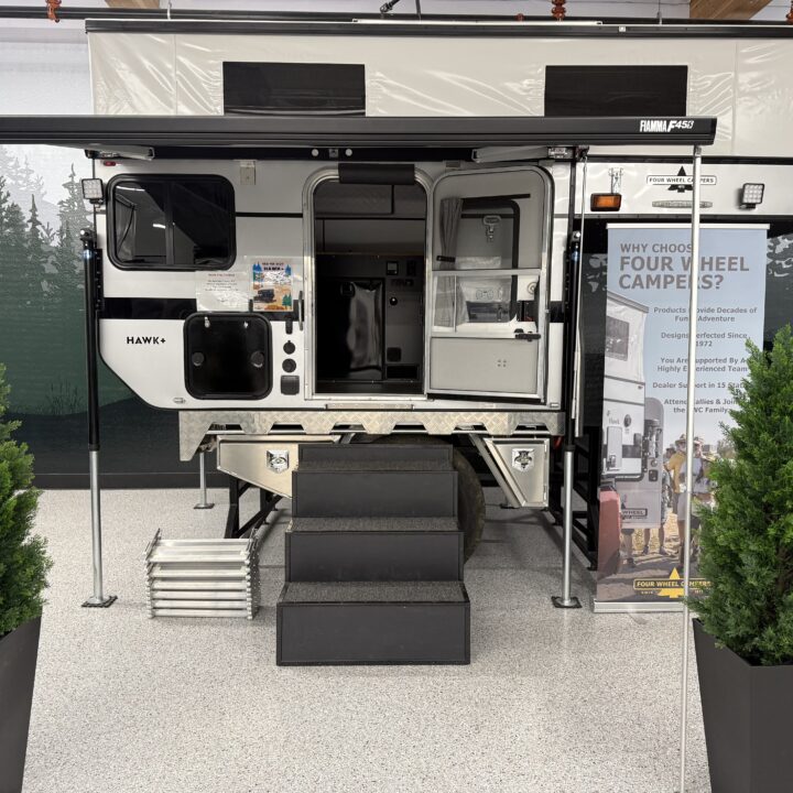 Hawk+ Flatbed on display at Woodland Factory Showroom