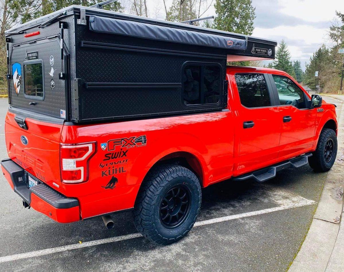 FX4 Four Wheel Camper Red Truck
