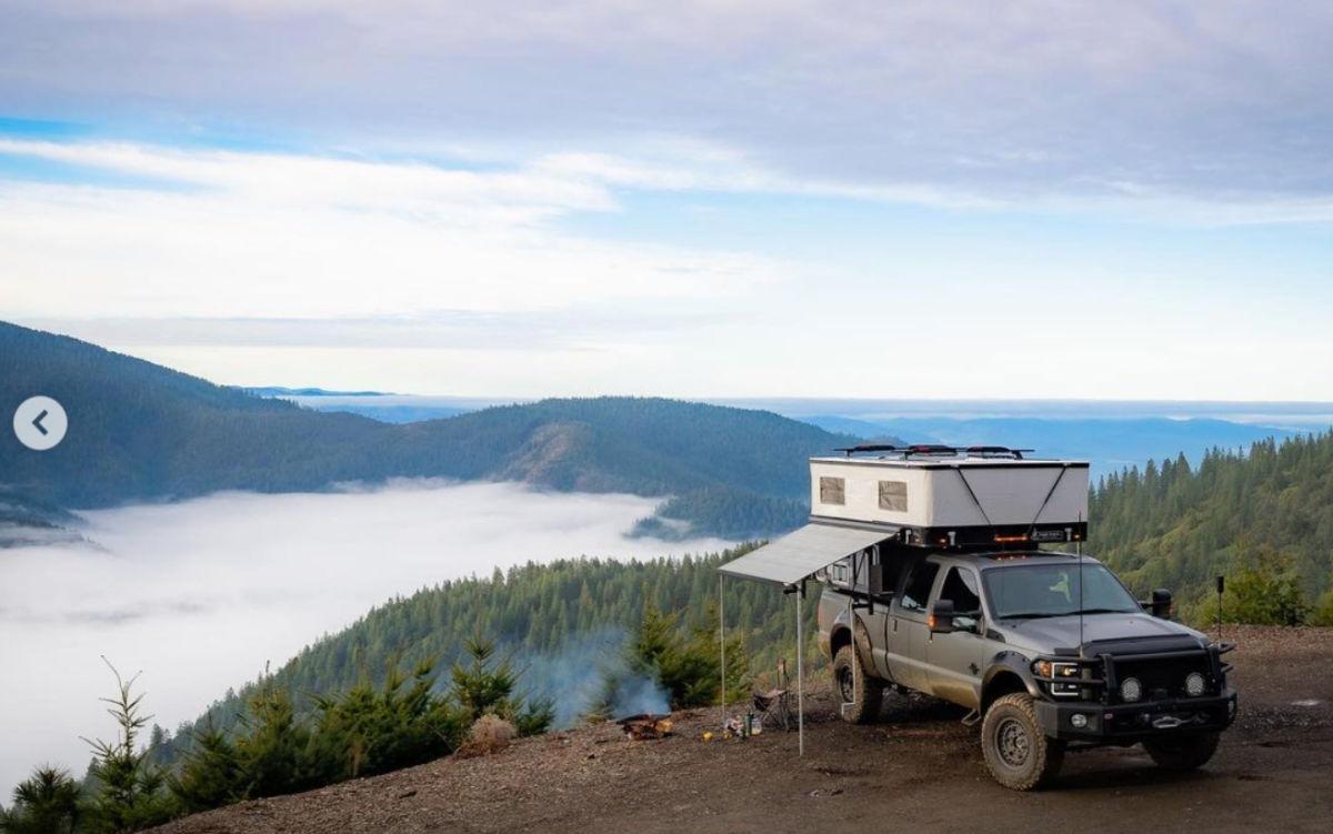 pickup camper setup