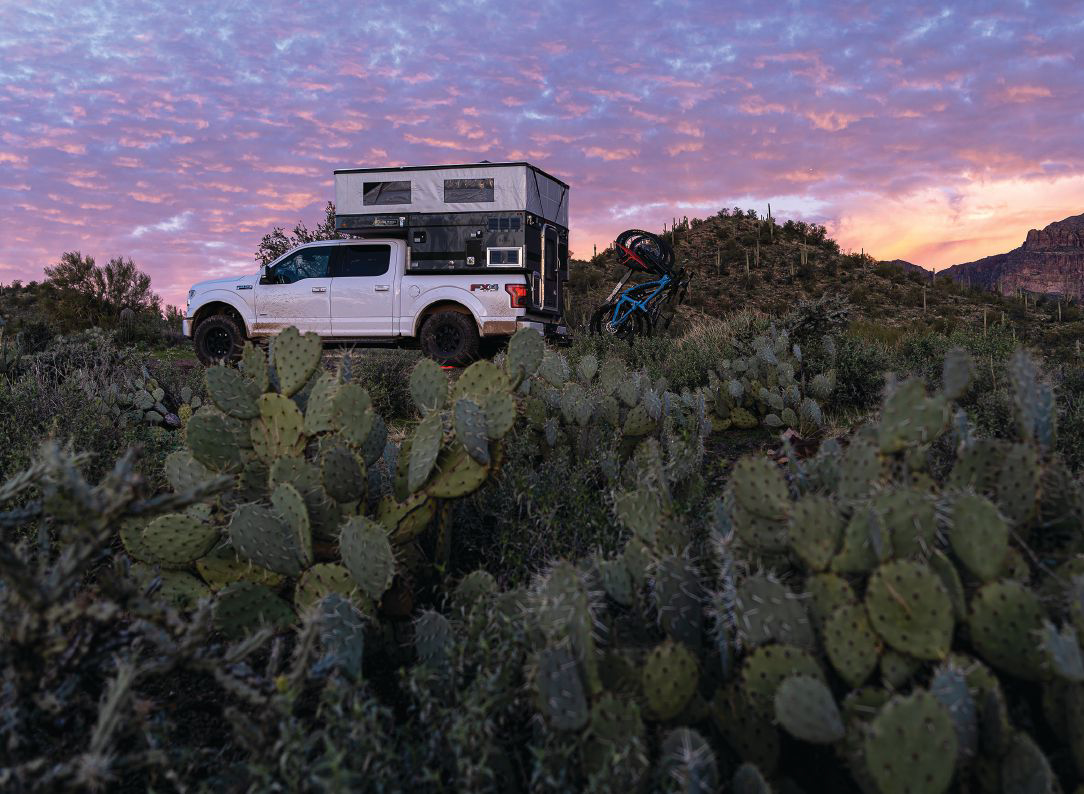 flat bed truck camper