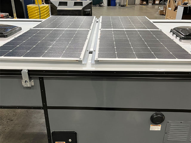 500 Watts of Roof Mounted Solar (Four 125 Watt Solar Panels) w/ MPPT controller