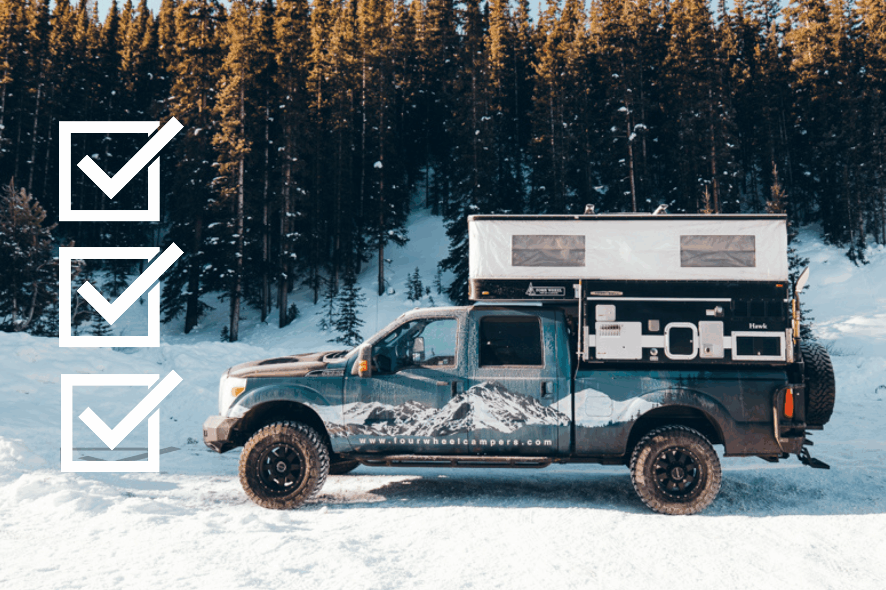 Winter Checklist for Your Four Wheel Camper