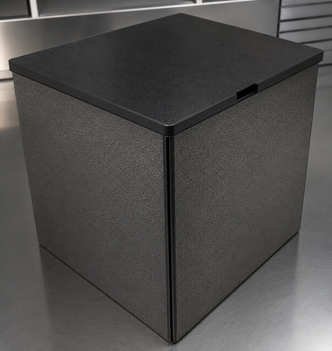 Maple Cabinet with Black Oxide Countertop