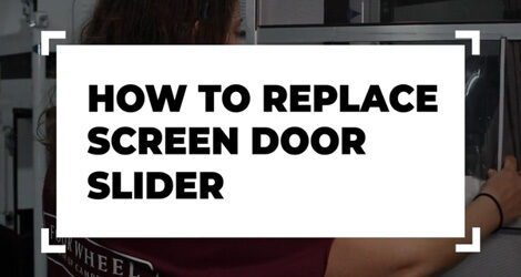 How To Replace Clear Screen Door Slider