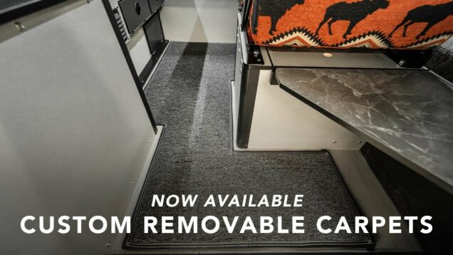 REMOVABLE CARPET for you Four Wheel Pop Up Truck Camper! Now Available